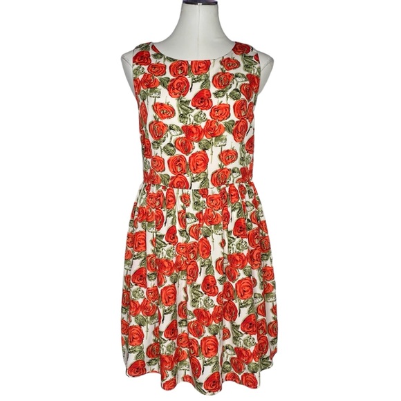 Sunday in Brooklyn Red Roses Print Dress - Picture 2 of 9